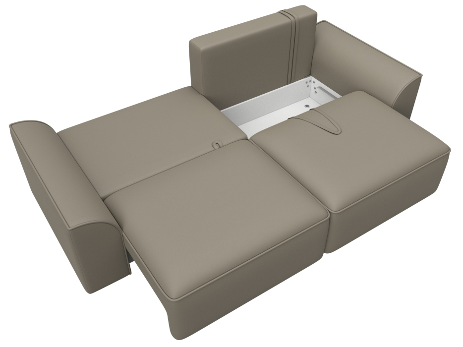 Диваны еврокнижки, Диван прямой Лига-048 НПБ, экокожа GRIFON