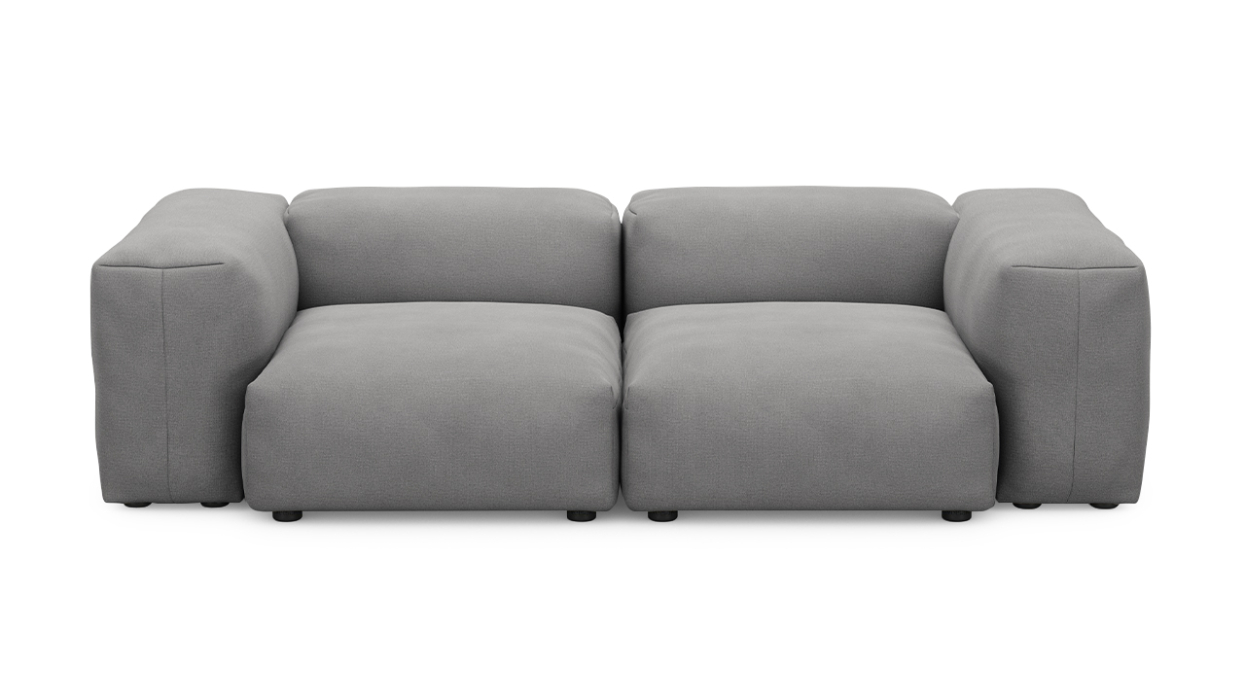 Диваны прямые, Прямой диван Фиджи двухсекционный, велюр