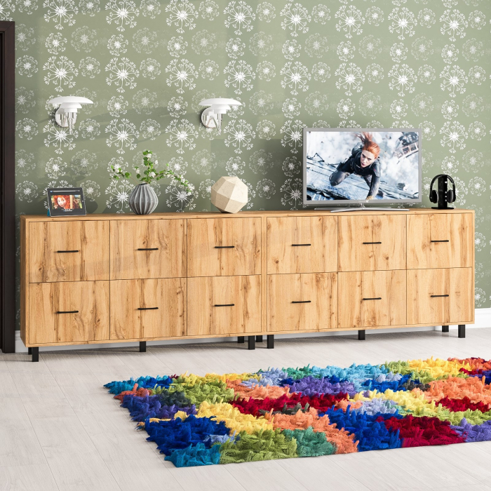 ТВ-тумбы, Два комода-тумбы с ящиками и на ножках РВК 127-1504