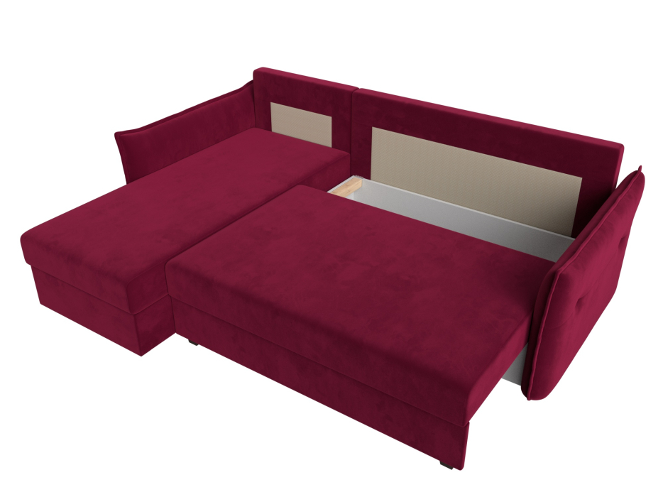 Диваны угловые в гостиную, Угловой диван Лига-004 левый угол, микровельвет