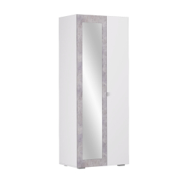 Шкаф 2-х створчатый с зеркалом Акация левый