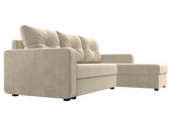 Угловой диван Ливерпуль Лайт правый угол, микровельвет