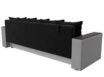 Диван прямой Дубай Лайт, микровельвет/экокожа