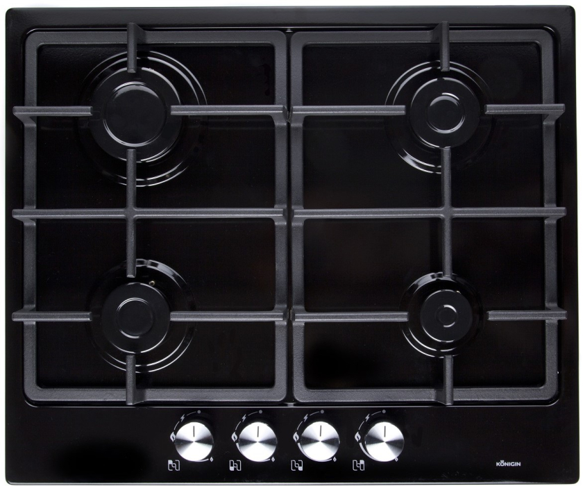 Встраиваемые варочные панели, Газовая варочная панель Konigin Spark 604 BK