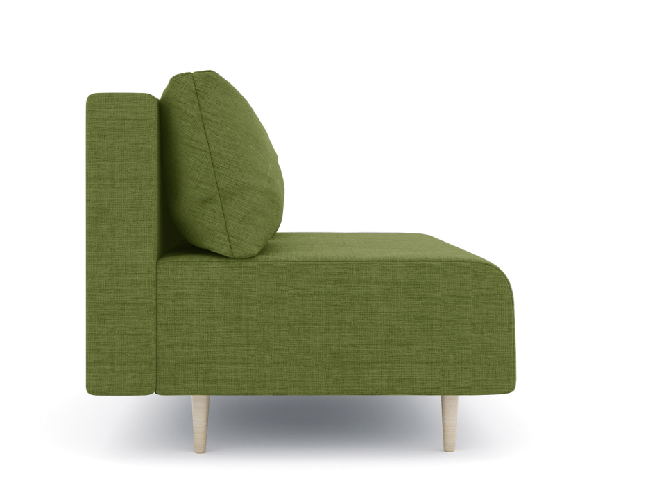 Дизайнерские диваны для гостиной, Диван прямой нераскладной Милли мини 2-х  местный без подлокотников, рогожка Люкс