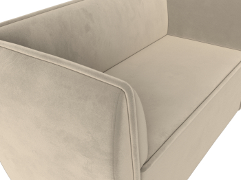 Прямой диван Бергамо 2-х местный, микровельвет