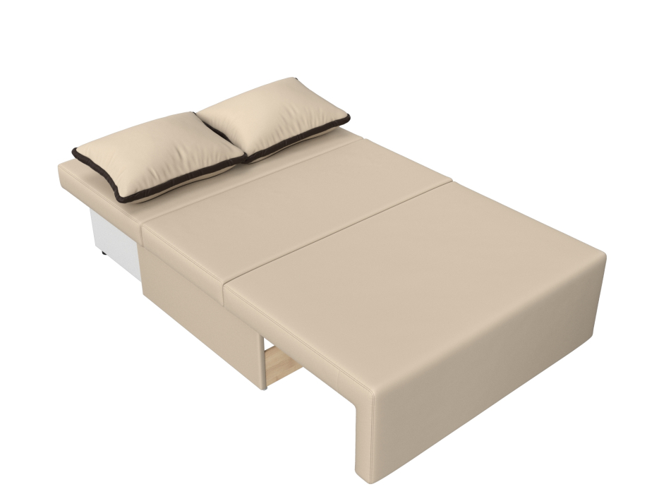 Диваны с ящиком для белья, Диван прямой Лагуна, экокожа