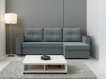 Диван угловой Атланта бес стола универсальный угол, рогожка Амур