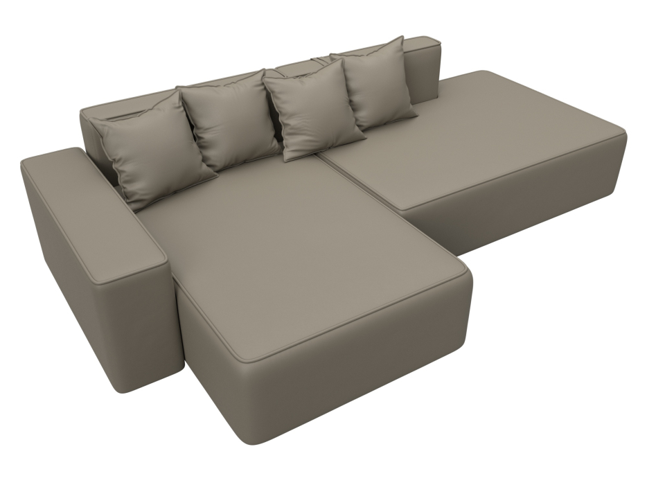 Диваны угловые в гостиную, Диван угловой Лига-079 угол левый, экокожа GRIFON