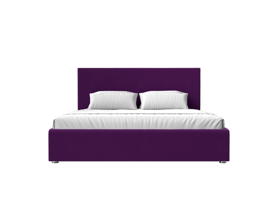 Мягкая кровать, Интерьерная кровать Кариба 200, микровельвет
