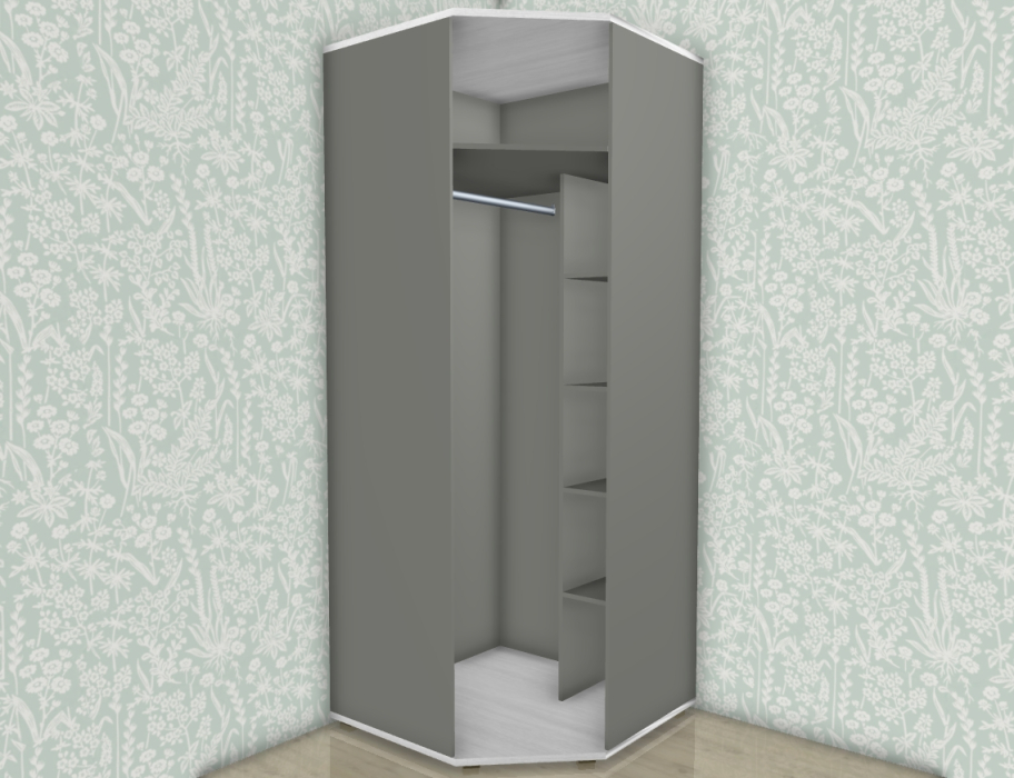 Угловые шкафы, Модульная система Карина Шкаф ШК-1012 с зеркалом