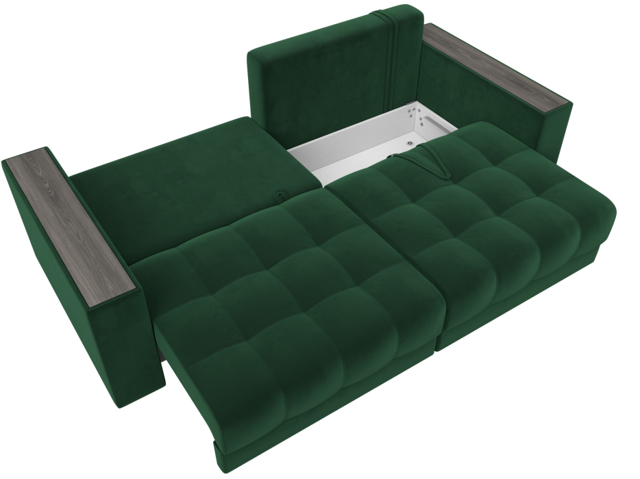 Дизайнерские диваны для гостиной, Диван прямой с декором Лига-049 НПБ, велюр SEVEN