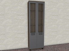 Шкафы двухстворчатые, Модульная система Грейс Шкаф ШК-5035  Гикори Джексон Темный