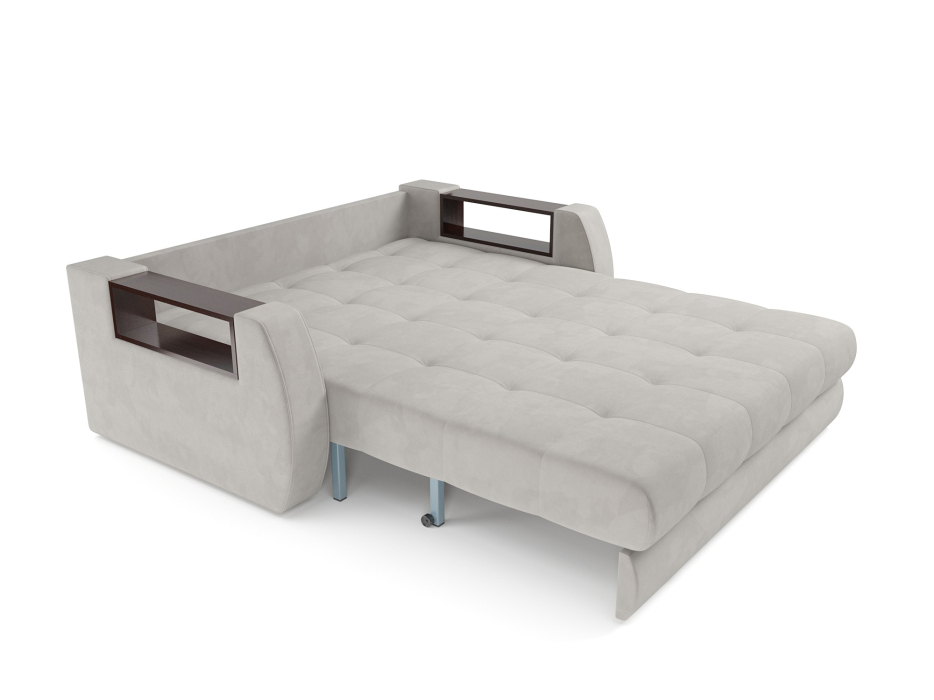 Диваны с ящиком для белья, Диван аккордеон Барон №3 ППУ 120х200 Велюр