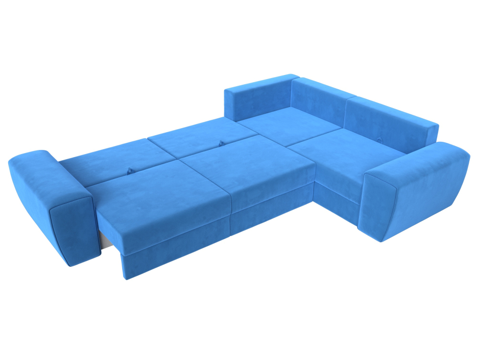 Диваны угловые в гостиную, Диван угловой Лига-008 Long правый, велюр