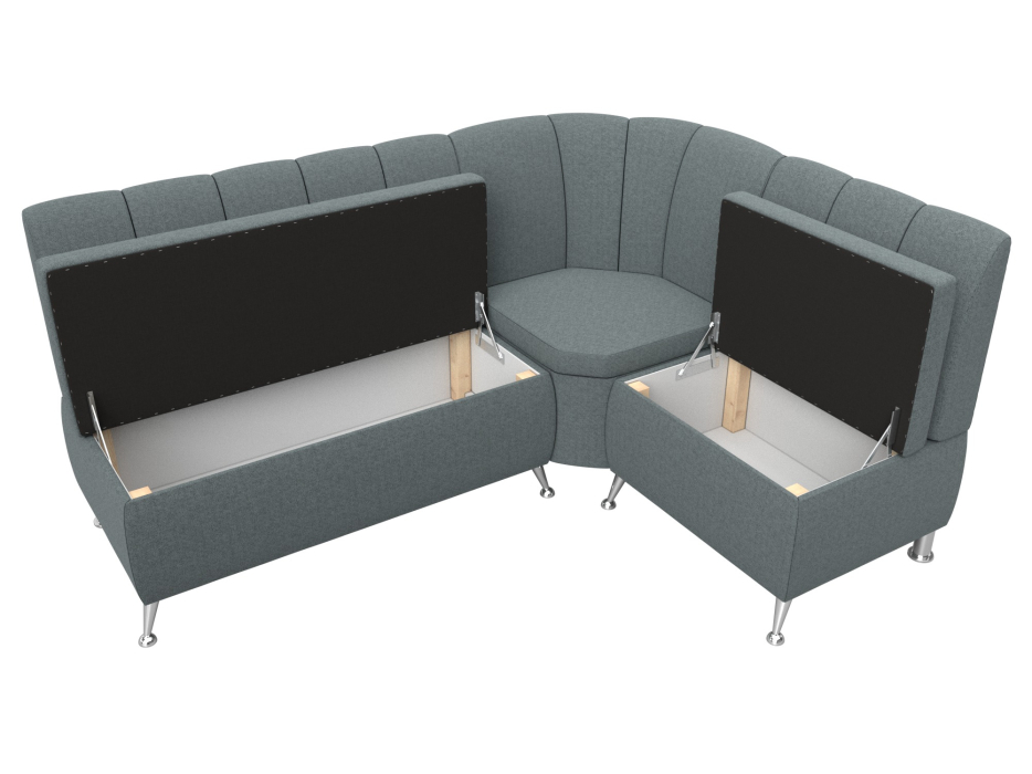 Диваны угловые кухонные, Диван кухонный угловой Кантри правый угол, рогожка Амур