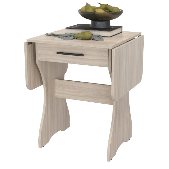 Обеденные столы, Стол обеденный раскладной с ящиком 6-02.120