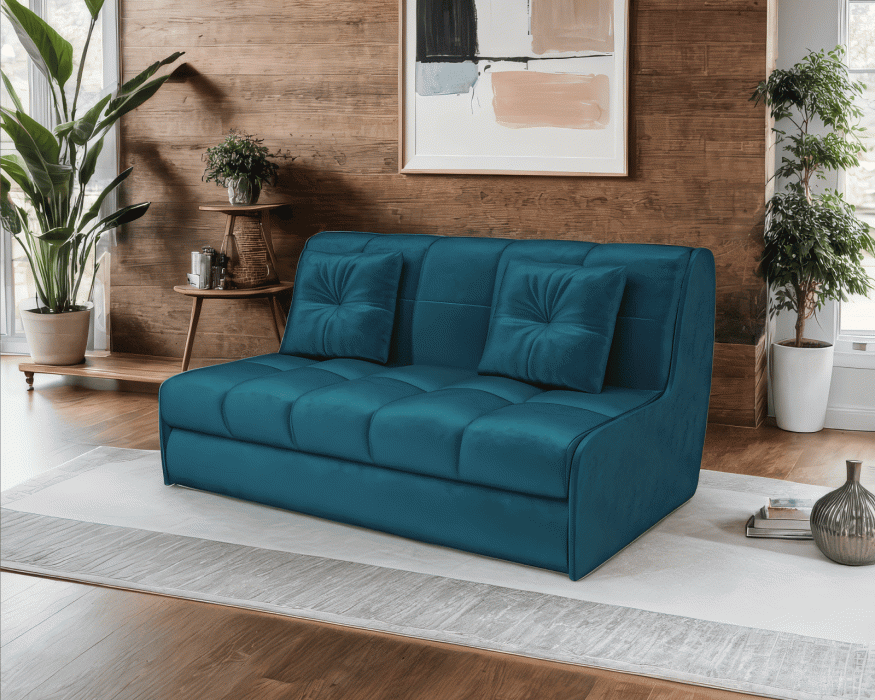 Диваны кровати со спальным местом, Диван прямой аккордеон Барон №2 (Бархат)