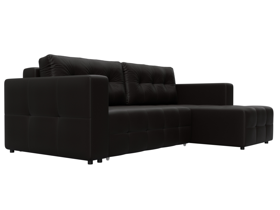 Диваны угловые в гостиную, Диван угловой Лига-075 угол универсальный, экокожа GRIFON