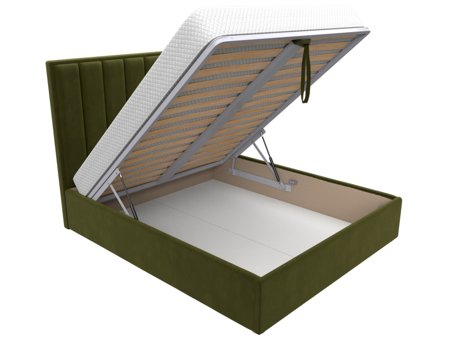 Мягкая кровать, Кровать интерьерная Афродита 160, микровельвет