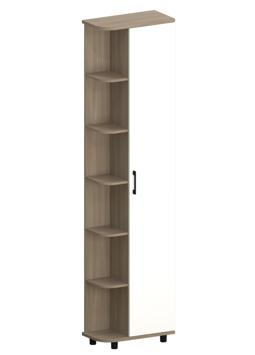 Шкафы одностворчатые, Модульная система Грейс Шкаф ШК-5025  Ясень Асахи