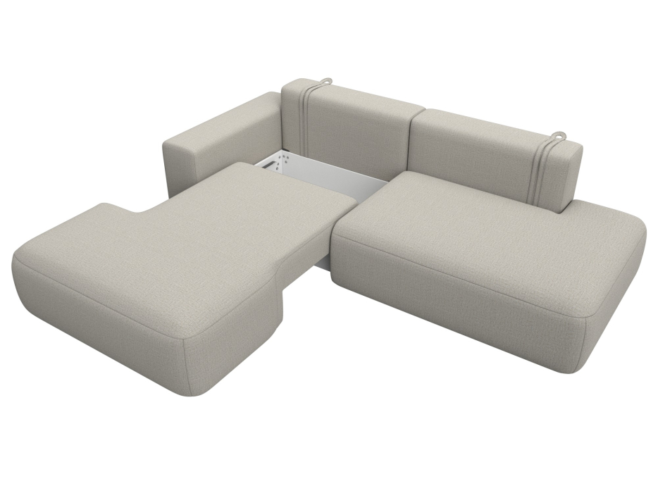 Диваны угловые в гостиную, Диван угловой Лига-036 НПБ Модерн левый угол, рогожка Амур