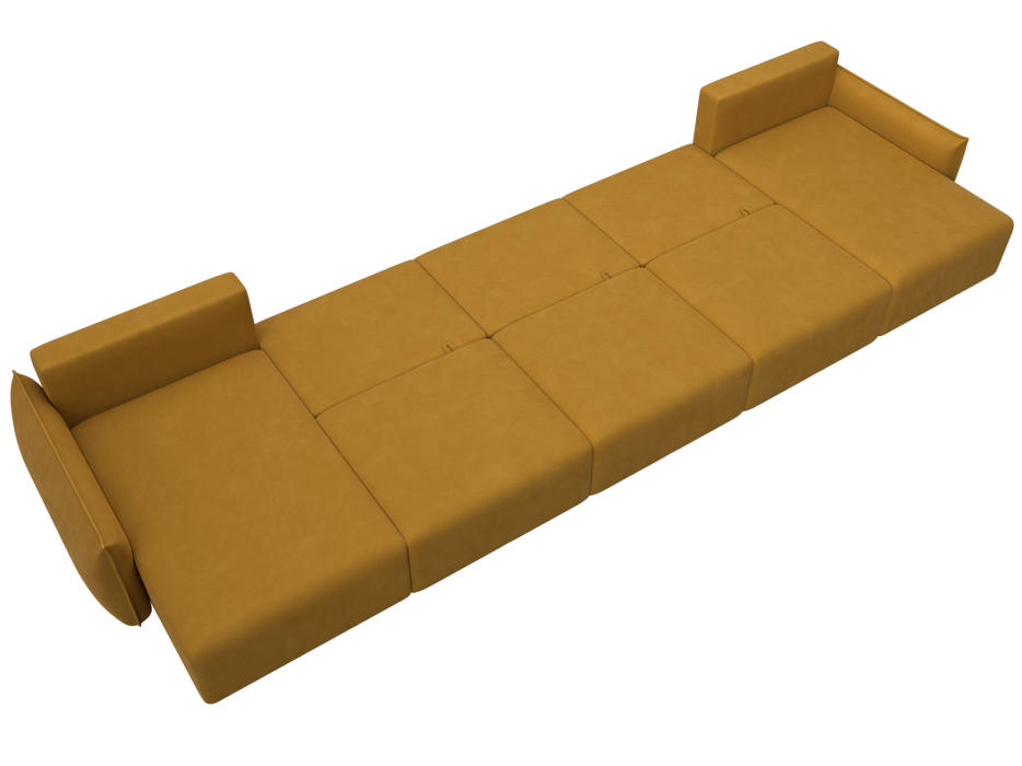 Диваны еврокнижки, Диван п-образный Лига-051 НПБ МегаЛонг, велюр BRUT