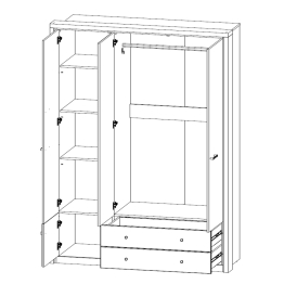 Шкаф 3DG2S Z, JAGGER