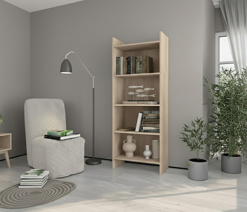 Стеллажи, Стеллаж 60х30х158 см Теви с полками