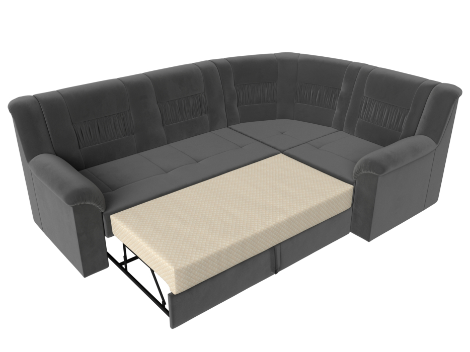 Диваны угловые в гостиную, Угловой диван Карелия правый, велюр