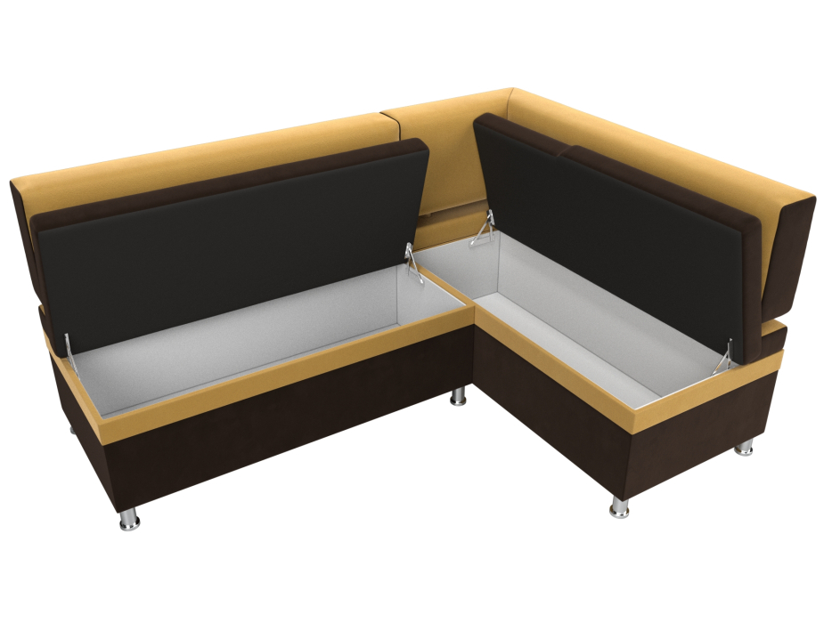 Кухонные уголки, Кухонный уголок Стайл правый угол, микровельвет