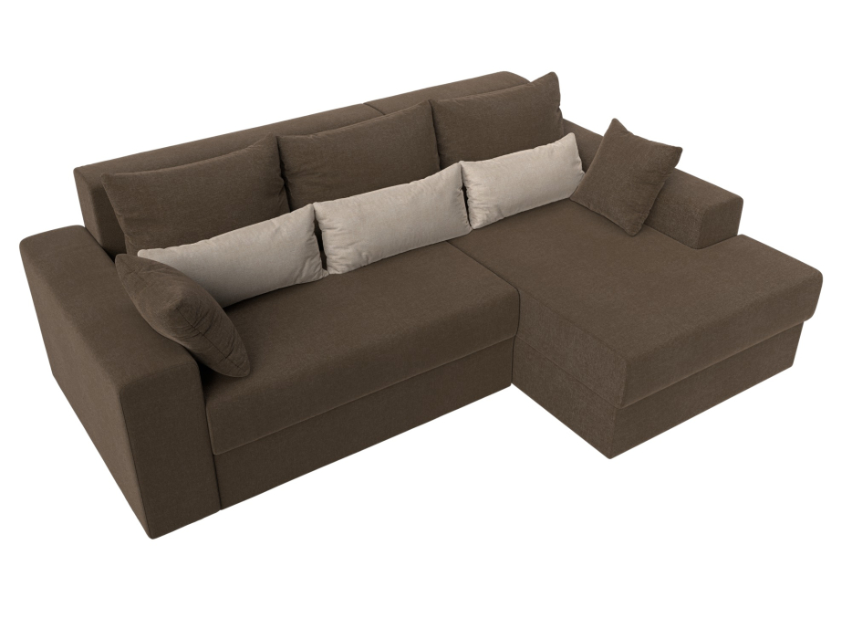 Диваны угловые в гостиную, Угловой диван Майами правый угол, рогожка