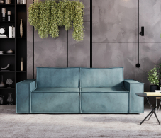 Диваны с ящиком для белья, Диван-кровать Лофт, велюр