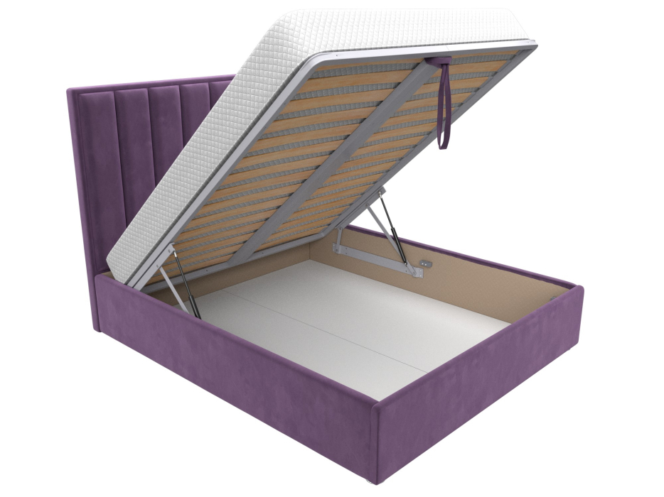 Мягкая кровать, Кровать интерьерная Афродита 160, микровельвет