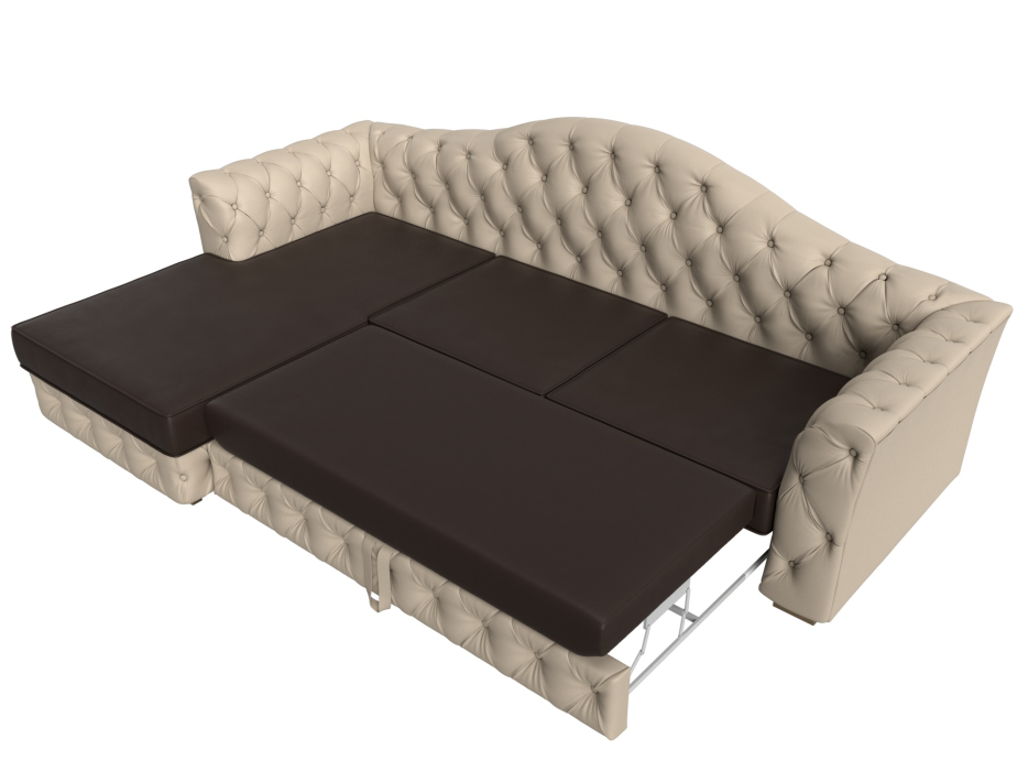 Диваны угловые в гостиную, Диван угловой Артис левый угол, экокожа