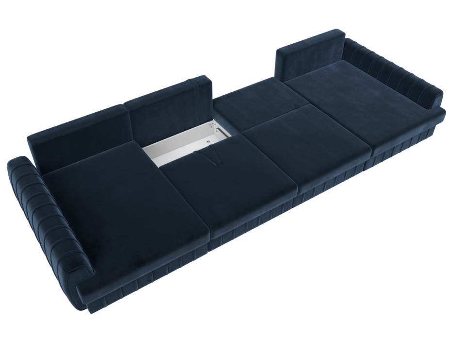 Диваны угловые в гостиную, Диван П-образный Лига-057 НПБ Лонг, велюр TOWER