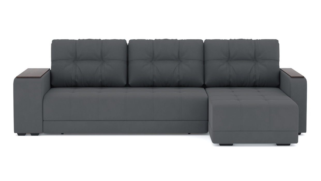 Диваны угловые в гостиную, Диван-кровать угловой Милан ПБ еврокнижка, велюр