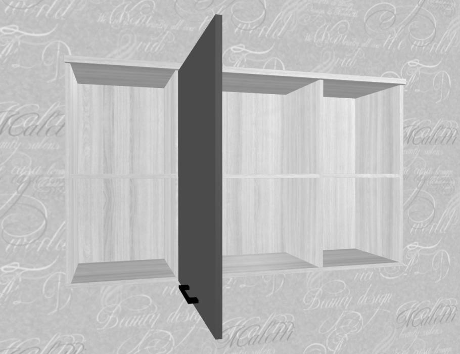 Настенные полки, Модульная система Грейс Антресоль АН-5024  Гикори Джексон Темный