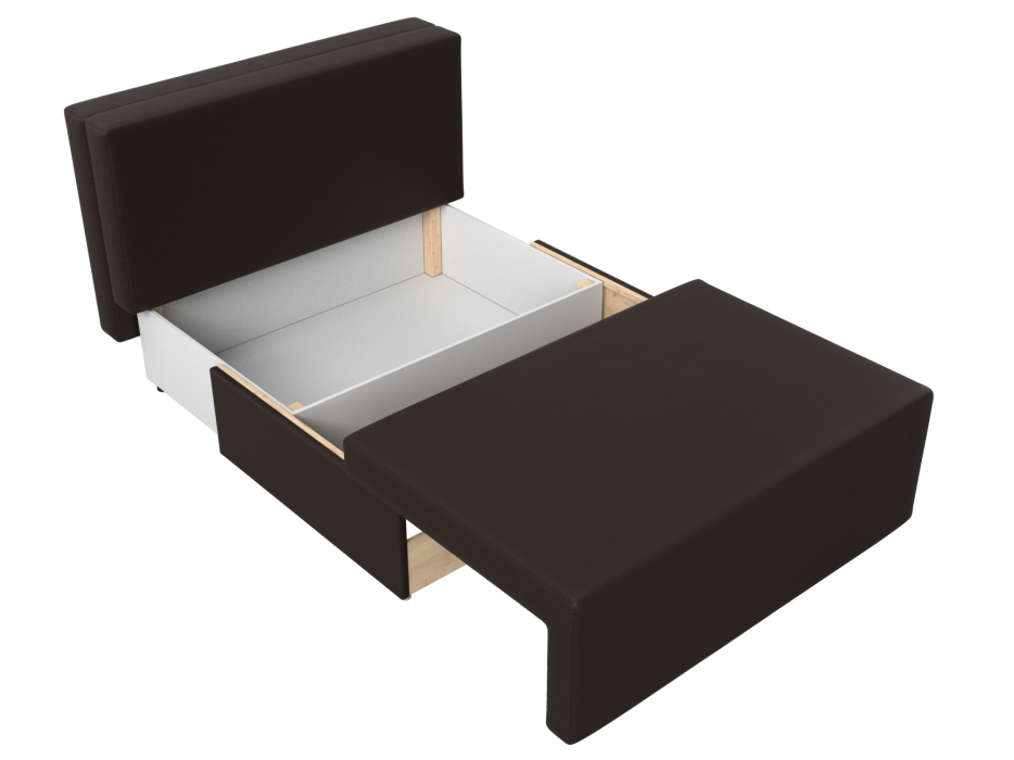 Диваны с ящиком для белья, Диван прямой Лагуна, экокожа