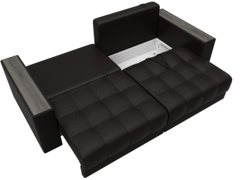 Диван прямой с декором Лига-049 НПБ, экокожа GRIFON