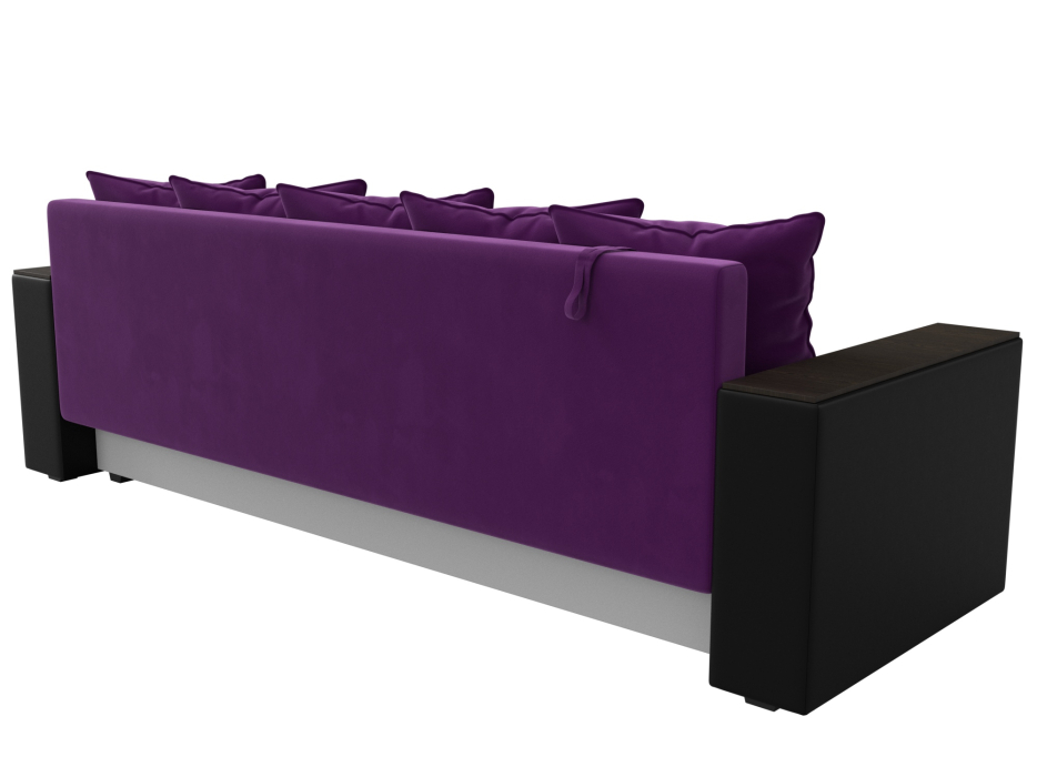 Диваны еврокнижки, Диван прямой Дубай Лайт, микровельвет/экокожа