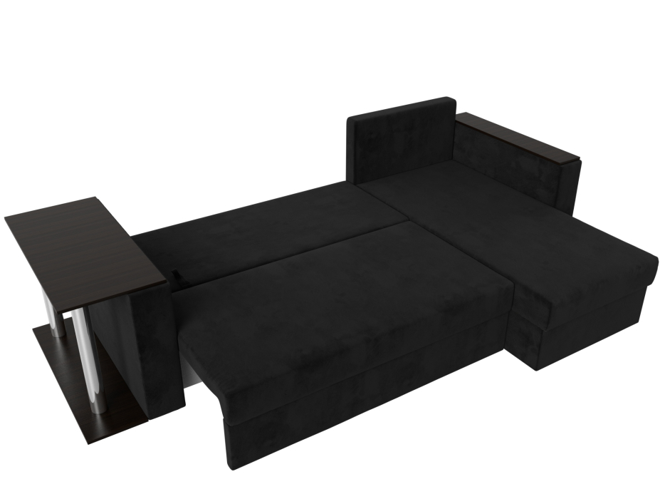 Диваны угловые в гостиную, Угловой диван Атланта правый угол, велюр