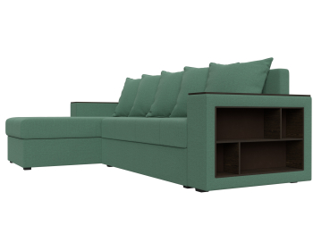 Диван угловой Дубай Лайт левый угол, рогожка Амур