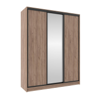 Шкафы-купе, Шкаф-купе 3-дв  Домашний 1800 зеркало/лдсп  (в2295*ш1800*г595)