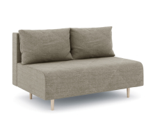 Дизайнерские диваны для гостиной, Диван прямой нераскладной Милли мини 2-х  местный без подлокотников, рогожка Люкс