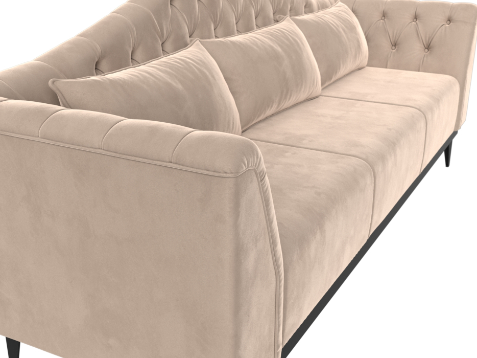 Дизайнерские диваны для гостиной, Прямой диван Флорида, Велюр