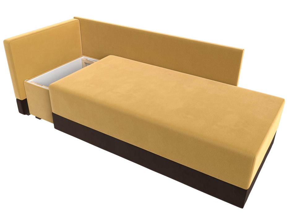 Кушетка диван, Кушетка Никас левая, микровельвет