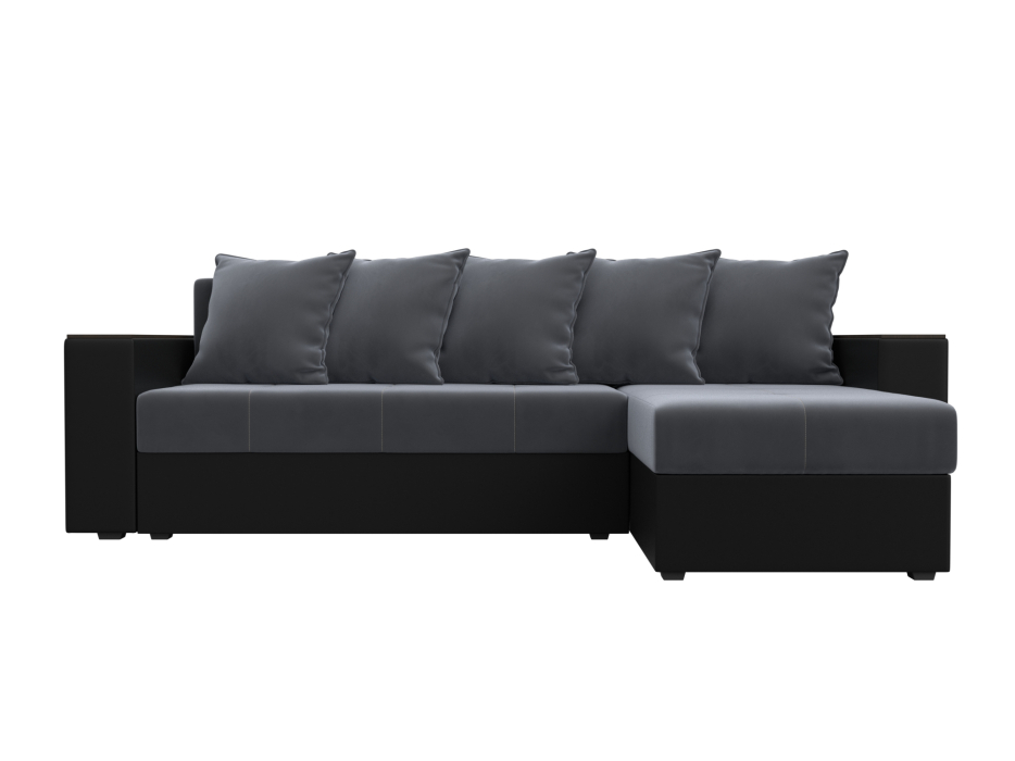 Диваны угловые в гостиную, Диван угловой Дубай Лайт угол универсальный, велюр/экокожа