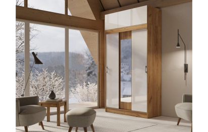 Шкаф-купе с антресолью Бася