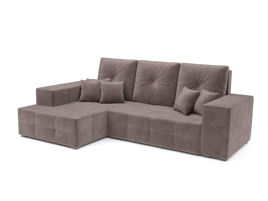 Диваны угловые в гостиную, Диван угловой Монреаль Левый угол (Велюр)